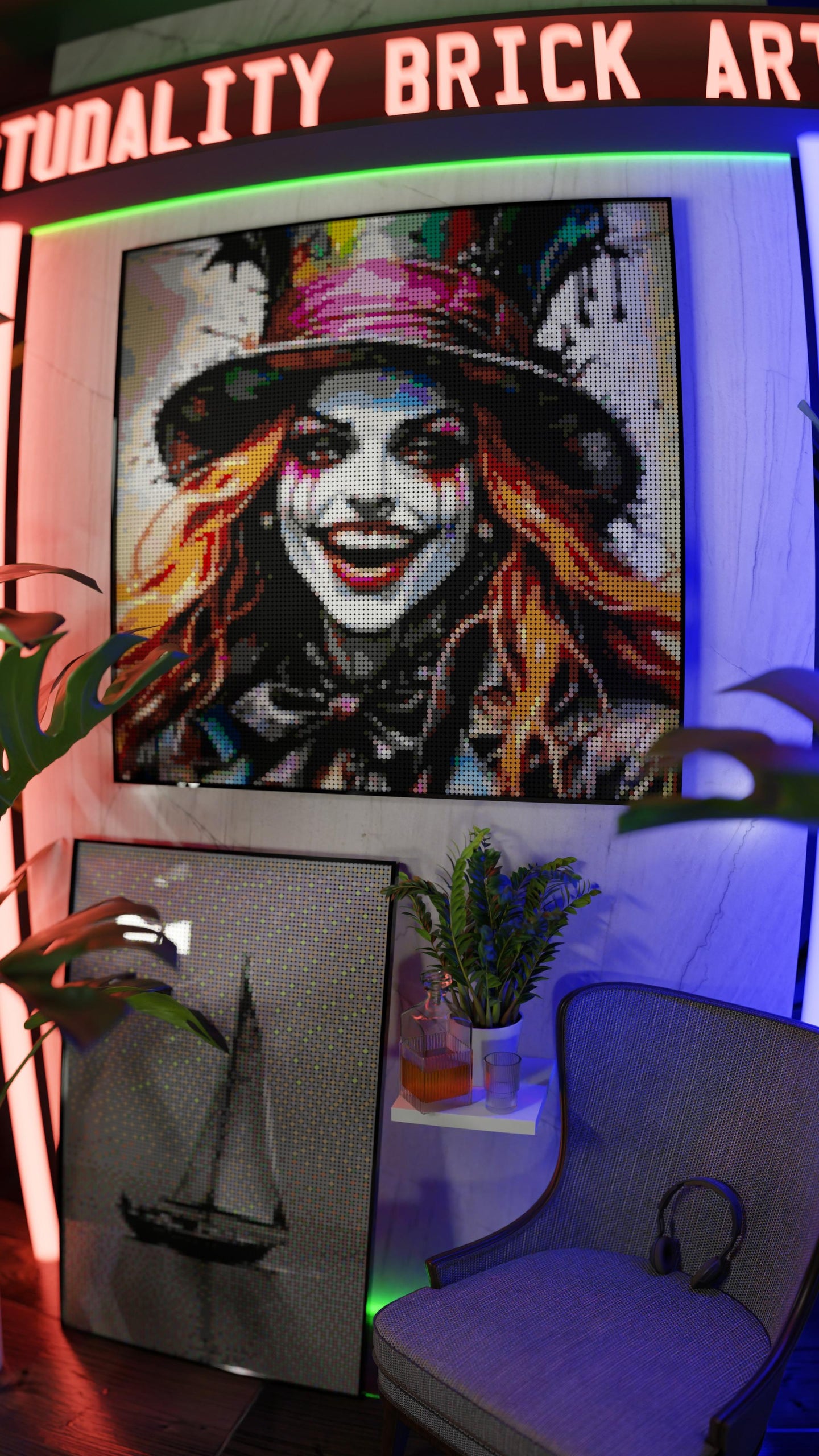 The Mad Hattress LEGO® Style mosaic creative DIY building set